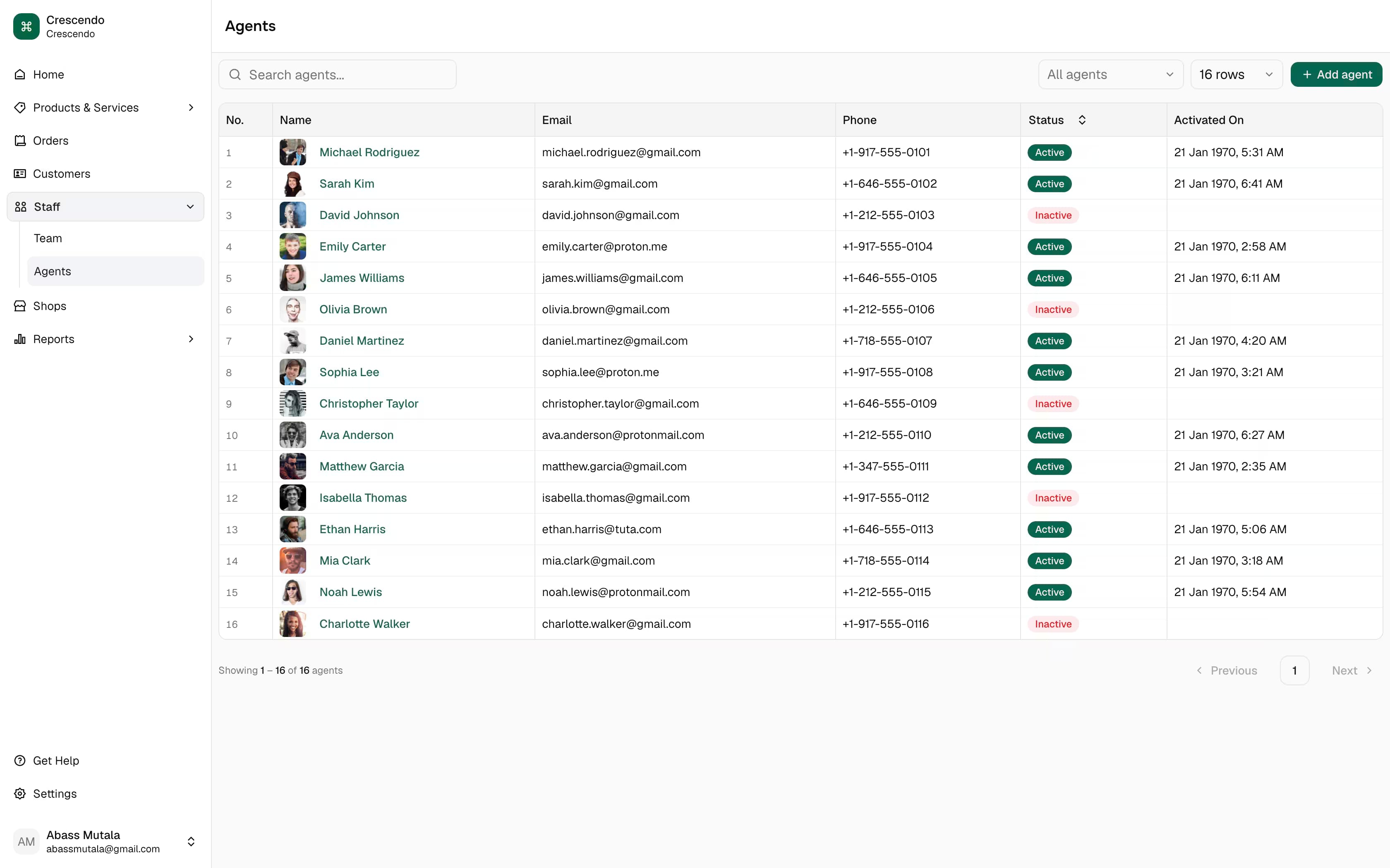 Chamelog Agent Tracking